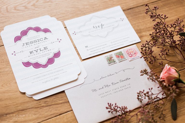 the wedding invitations